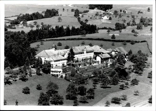 Uetliburg ob Gommiswald, Kloster Berg Sion, Flugaufnahme Vorderseite