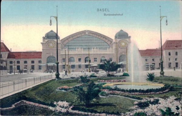 Basel, Bundesbahnhof Vorderseite
