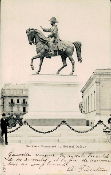 Genève, Monument du Général Dufour Vorderseite