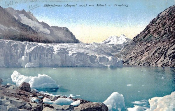Märjelensee mit Mönch und Trugberg Vorderseite