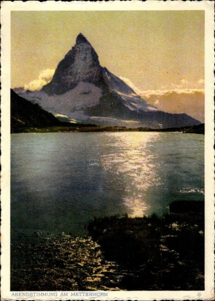 Abendstimmung am Matterhorn Vorderseite