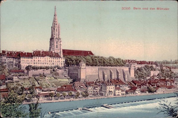 Bern und das Münster Vorderseite
