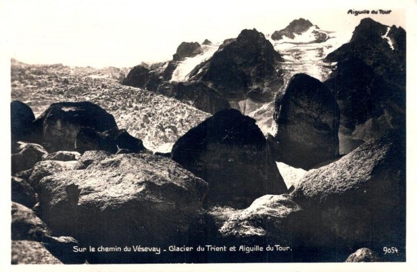 Sur le Chemin du Vésevay - Glacier du Trient et Aiguille du Tour Vorderseite