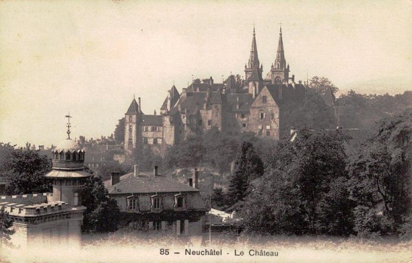Neuchâtel - Le Château Vorderseite