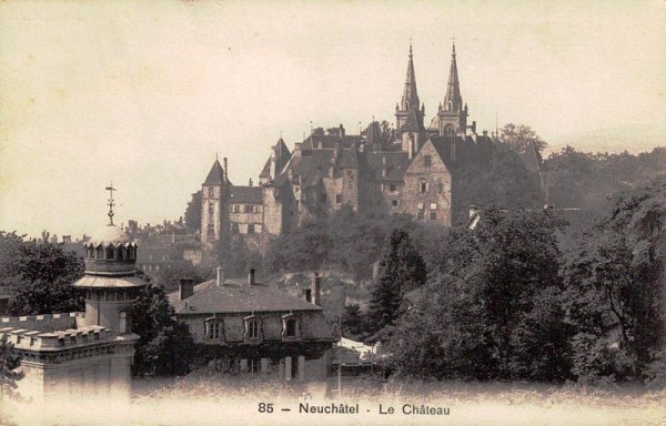 Neuchâtel - Le Château Vorderseite