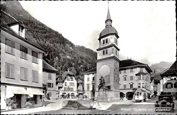 Dorfplatz mit Telldenkmal (Altdorf)  Vorderseite