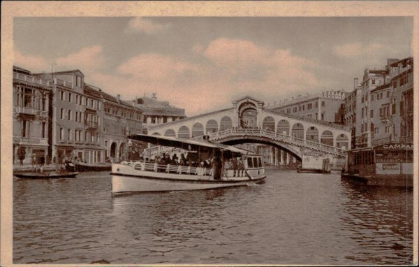 Die Rialtobrücke (Venedig/Venezia) Vorderseite