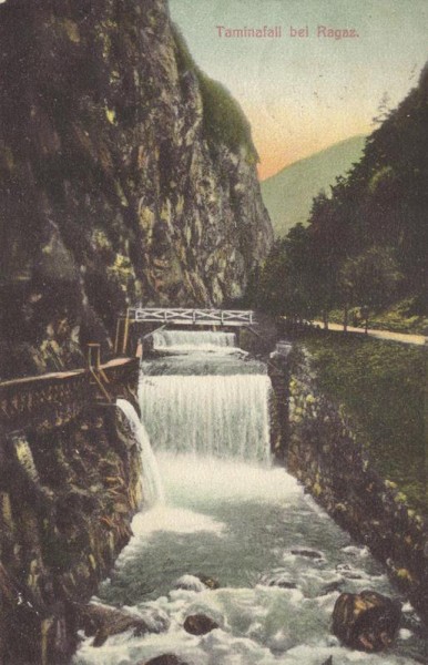 Taminafall bei Ragaz Vorderseite