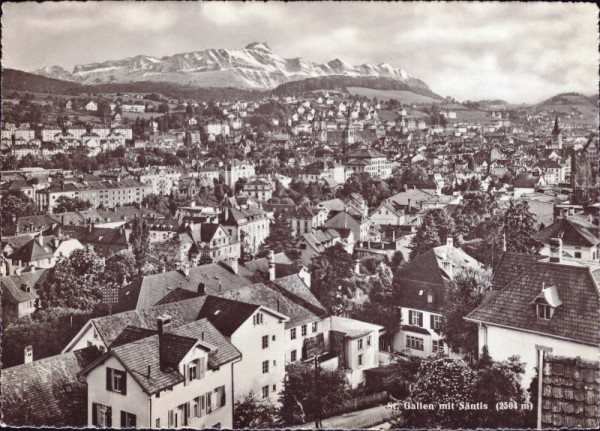 St.Gallen mit Säntis (2504m)