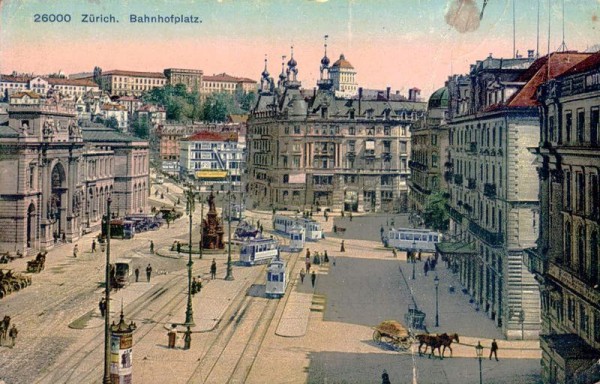 Zürich Bahnhofsplatz Vorderseite