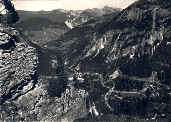 Die Entwiklung der Rhätische Bahn zwischen Bergün und Preda. Albula-Linie Vorderseite