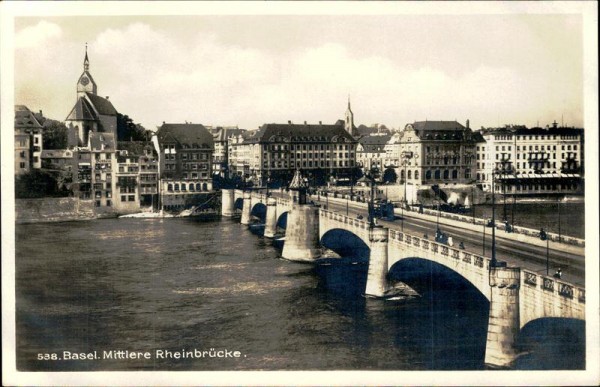 Basel/Mittlere Rheinbrücke Vorderseite