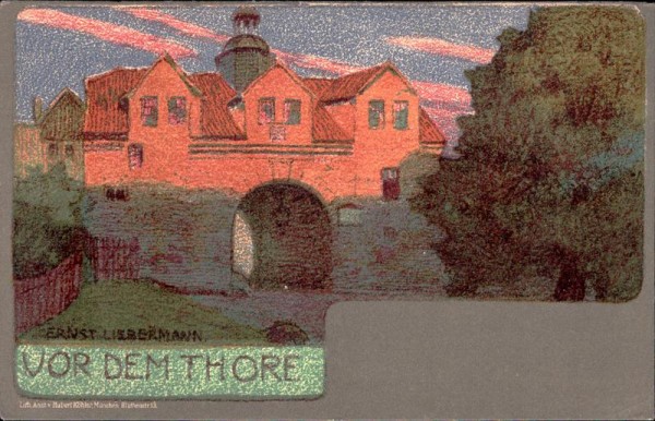 Vor dem Thore, Ernst Liebermann Vorderseite