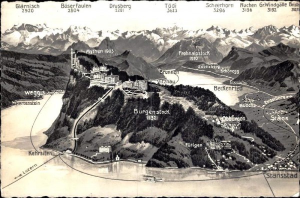 Bürgenstock (1127 m) Vorderseite