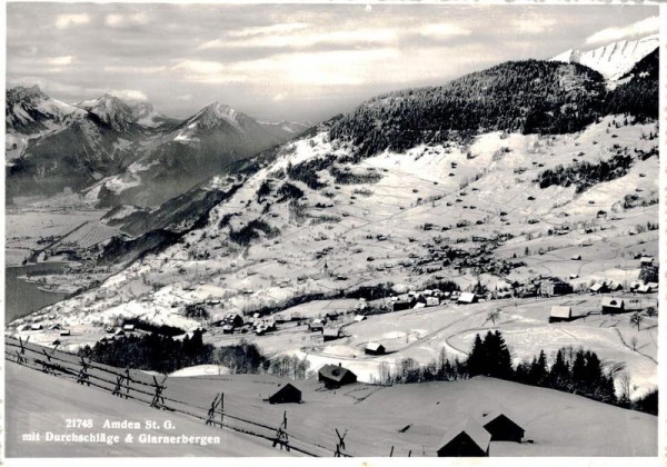 Amden mit Durchschläge & Glarneralpen Vorderseite