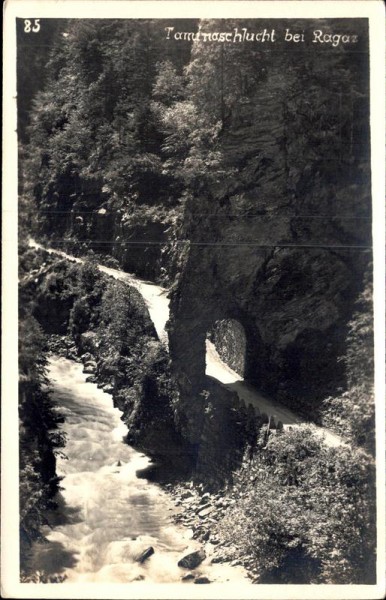 Taminaschlucht bei Ragaz Vorderseite