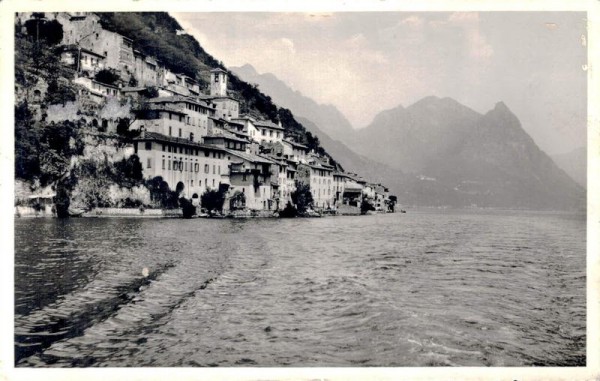 Lago di Lugano. Gandria Vorderseite