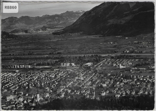 Buchs SG - Blick gegen Feldkirch mit Hohen Freschen