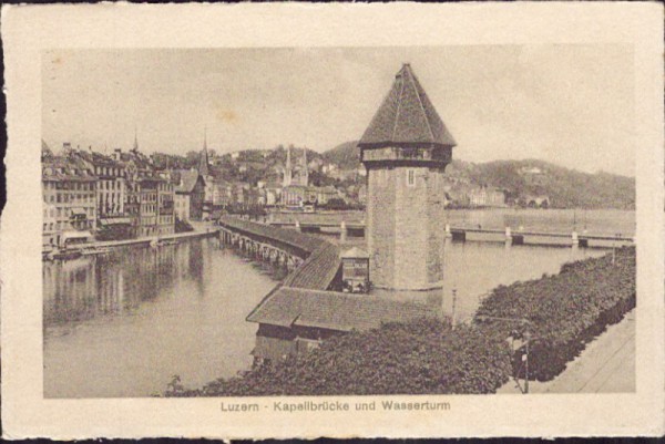 Luzern - Kapellbrücke und Wasserturm