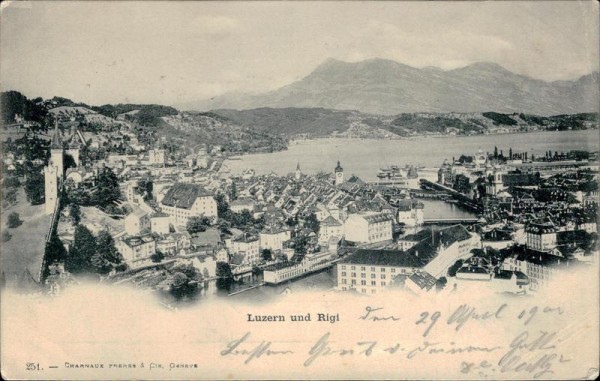Luzern und Rigi Vorderseite
