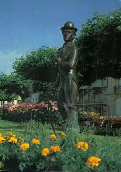 La statue de Charlot (Charlie Chaplin), Vevey Vorderseite