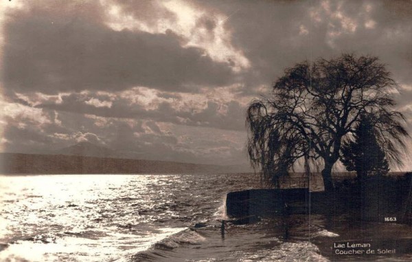 Lac Léman. Coucher de Sleil Vorderseite