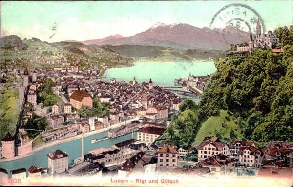 Luzern - Rigi und Gütsch Vorderseite