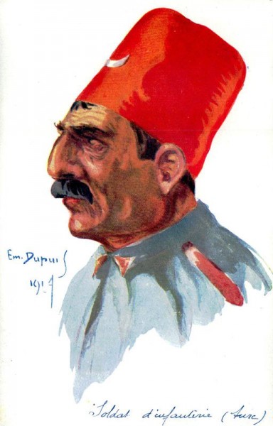 Soldat d infanterie, turc Vorderseite
