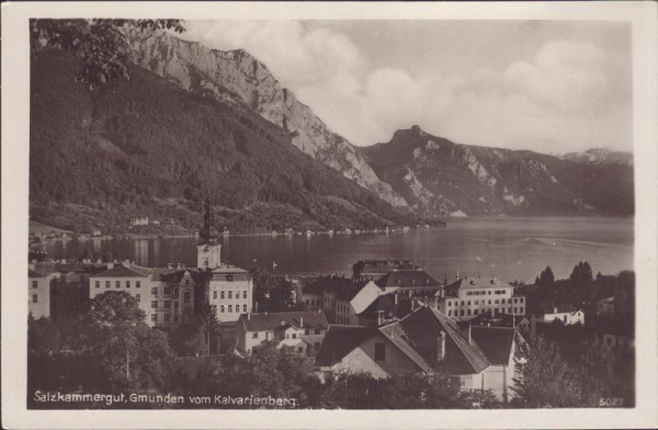 Salzkammergut, Gmunden vom Kalvarienberg