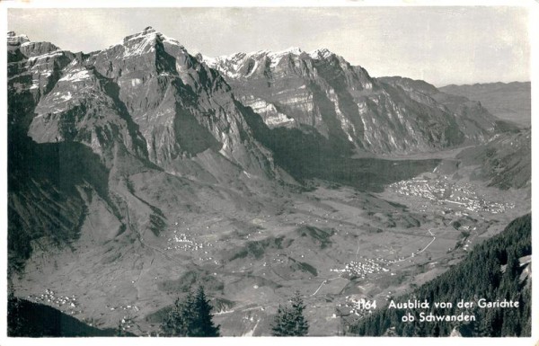 Aussicht von der Garichte ob Schwanden Vorderseite