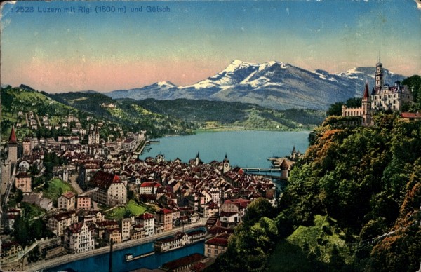 Luzern mit Rigi und Gütsch