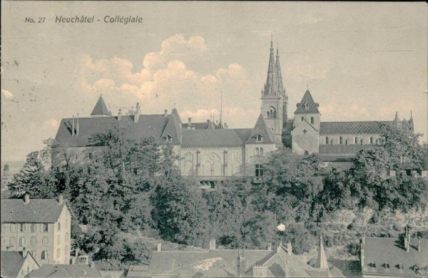 Neuchâtel - Collégiale  Vorderseite