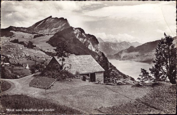 Blick vom Schafbett auf Amden