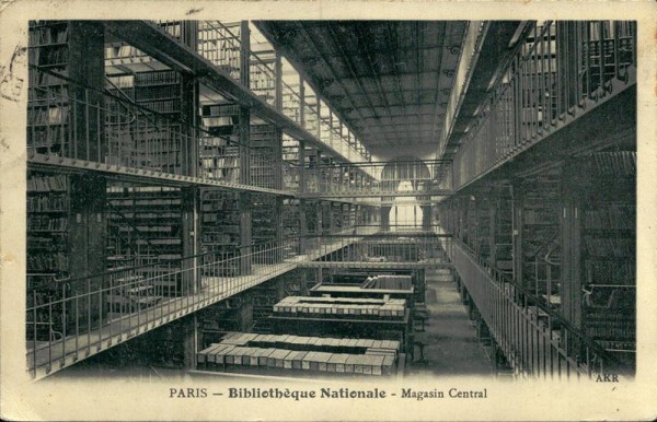 Paris-Bibliothèque National-Magasin Central Vorderseite