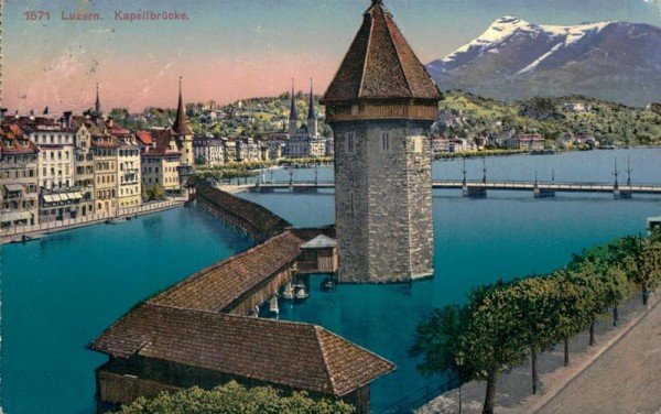 Luzern - Kapellbrücke  Vorderseite