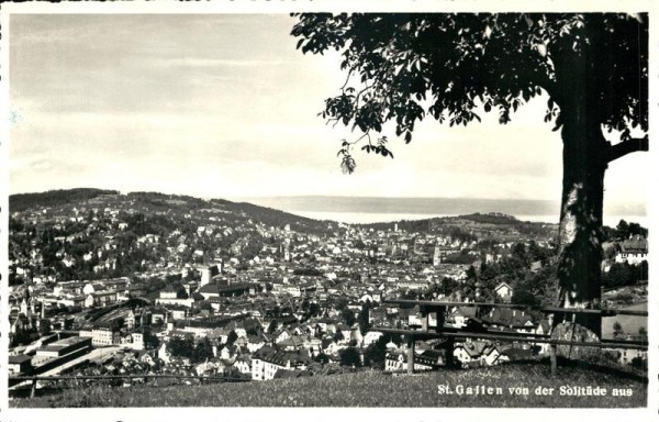 St. Gallen von der Solitüde aus  Vorderseite