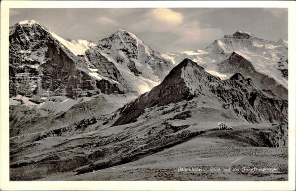 Männlichen - Blick auf die Jungfraugruppe Vorderseite