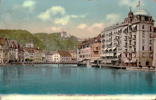 Luzern, Hotel des Balances Vorderseite