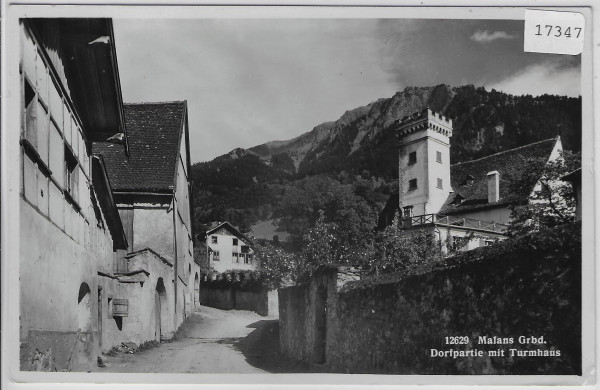 Malans - Dorfpartie mit Turmhaus