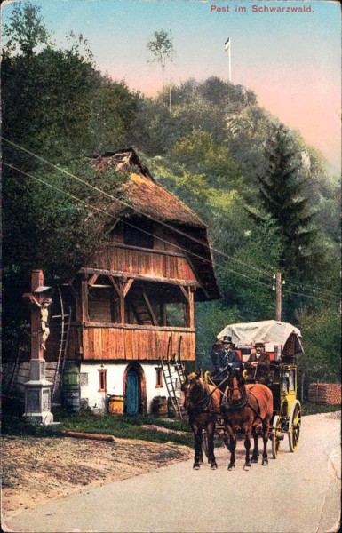 Post im Schwarzwald Vorderseite