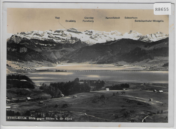 Etzel-Kulm - Blick gegenSihlsee u. die Alpen