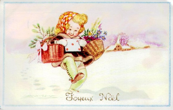 Joyeux Noël um 1952 Vorderseite