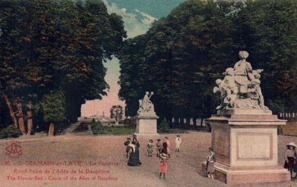 St. Germain en Laye, Le Parterre Rond-Point de l`Allée de la Dauphine  Vorderseite