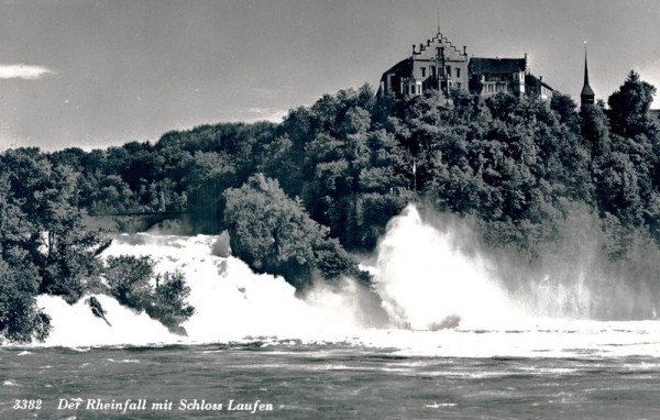 Der Rheinfall mit Schloss Laufen Vorderseite