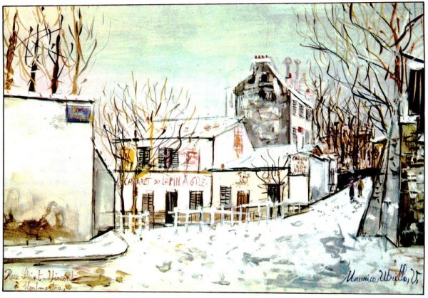 Montmartre, rue Saint-Vincent, Utrillo Maurice Vorderseite