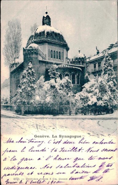 Genève, La Synagogue Vorderseite