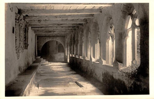 Kloster St. Georgen, Stein am Rhein. Kreuzgang, Nordflügel. Vorderseite