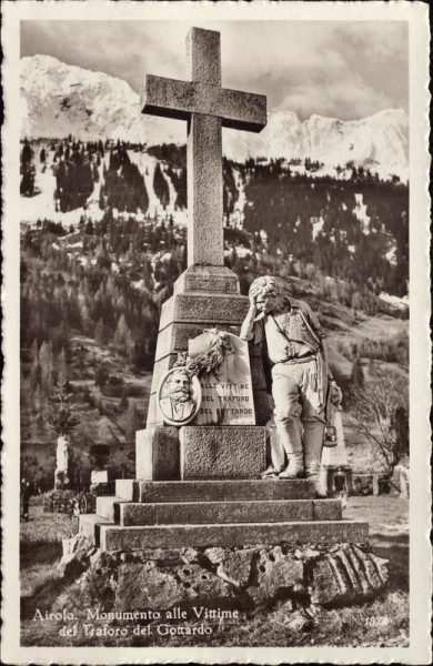 Monumento alle Vittime del Traforo del Gottardo Vorderseite