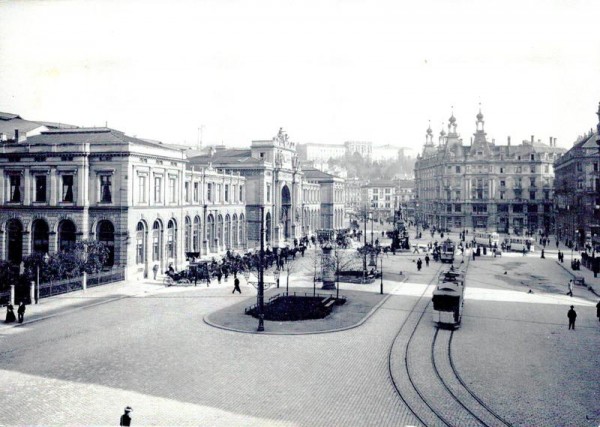 Zürich, Bahnhofplatz 1902-1933, Reproduktion Vorderseite