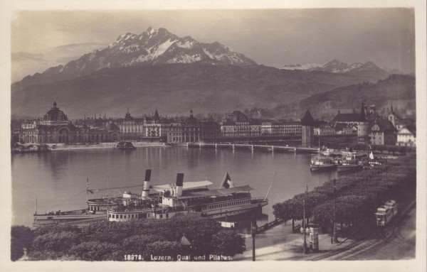 Luzern - Quai und Pilatus